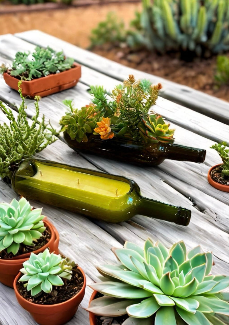 From Candle Glow to Succulent Show: Transforming Wine Bottles Into Plant Paradise