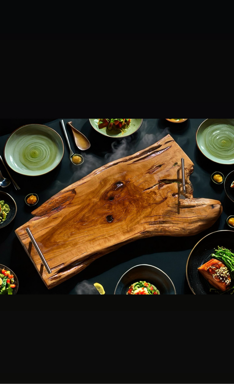 Live Edge Handmade Charcuterie Boards With Italian Handles | GEPPETTA￼ | Geppetta