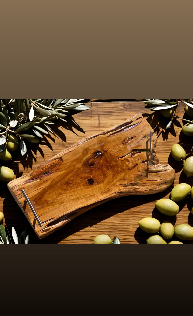 Live Edge Handmade Charcuterie Boards With Italian Handles | GEPPETTA￼ | Geppetta