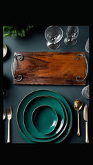 Charcuterie board, serving platter, cutting board, wooden tray, wedding gift, housewarming, personalize 18” x 9” ￼artisanal hardware