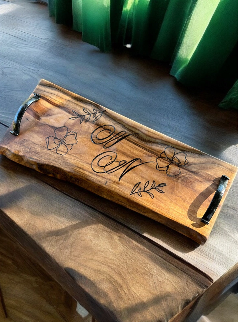 Best wedding gift. Personalization. Charcuterie Serving Board Platter