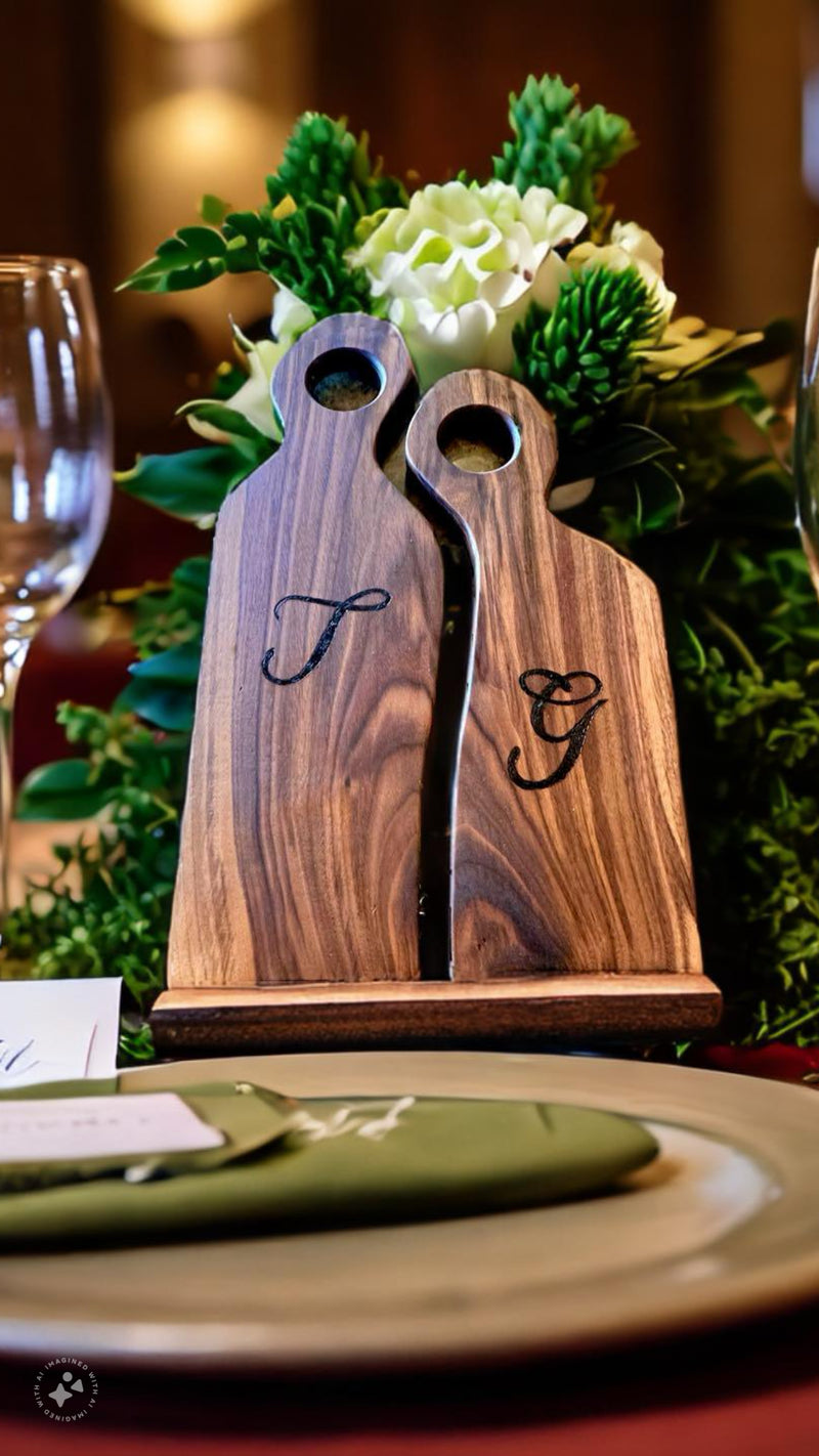 Couples charcuterie boards. Romeo and Juliet boards. Great wedding gift, housewarming, gift, lovers gift.