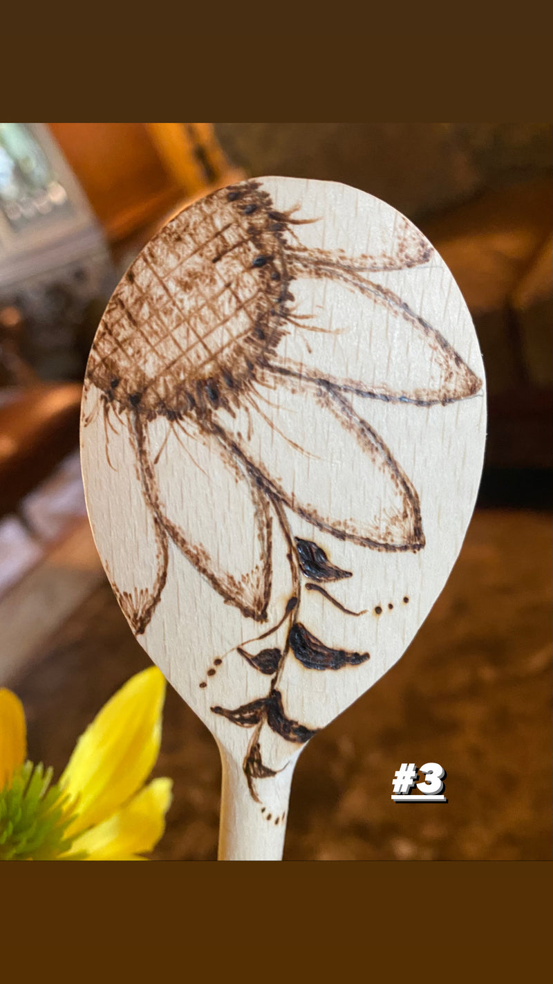 Hand designed wooden spoons