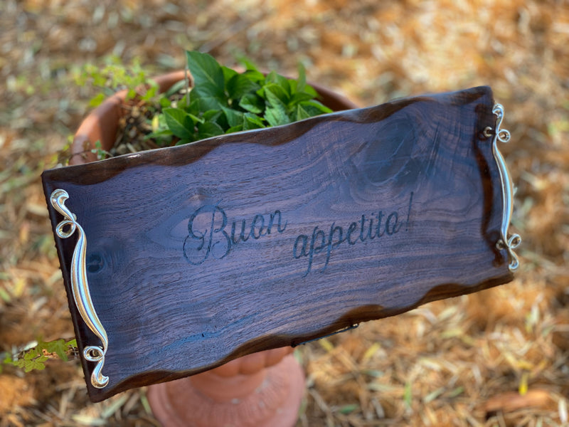 Personalized extra large Charcuterie Board live edge handles wedding gift birthday shower housewarming