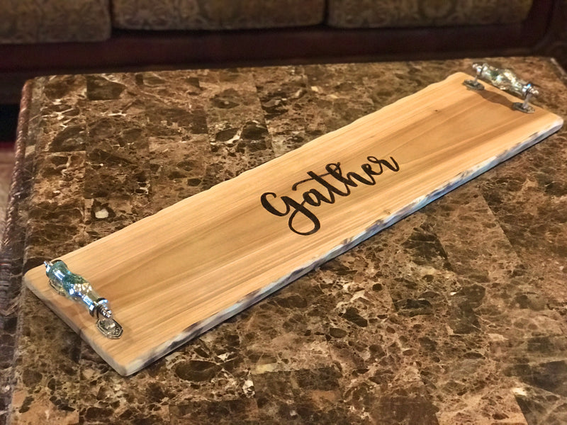 Engraved charcuterie board/extra large/wedding gift, cheeseboard with handles