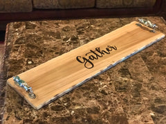 Engraved charcuterie board/extra large/wedding gift, cheeseboard with handles