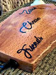 Large charcuterie board two sided. Cutting board/cheeseboard/antipasto Board. Engraved with Italian handles