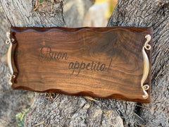 Personalized extra large Charcuterie Board live edge handles wedding gift birthday shower housewarming